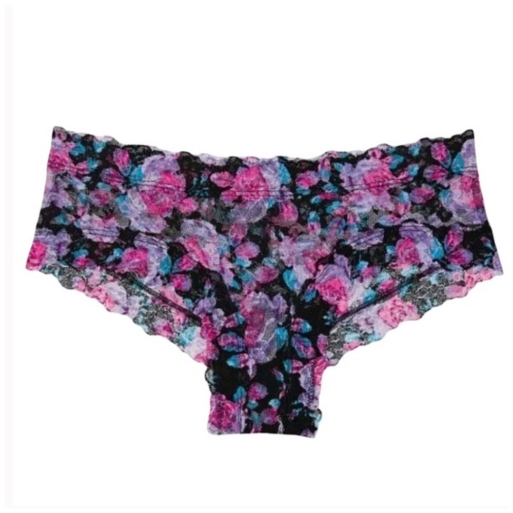VICTORIA’S SECRET • The Lacie Lace Cheeky Panty In Lace Black Rose